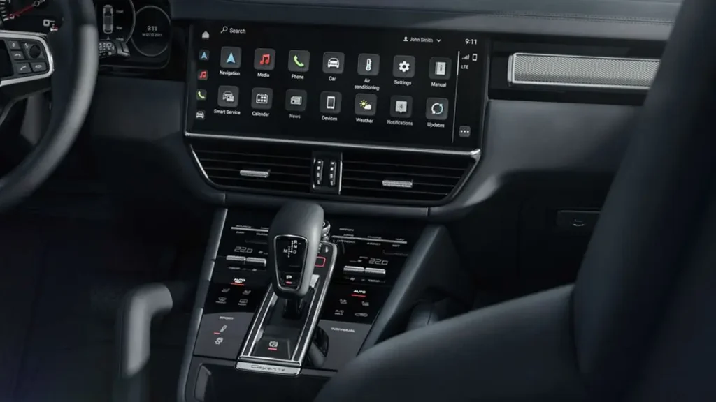 مواصفات سيارة بورش كايين 2023 – تصميم من الداخل من منظور مميز