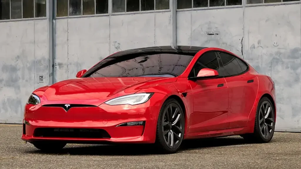 مواصفات سيارة تيسلا S 2022 – تصميم S من الخارج بتفاصيل واضحة